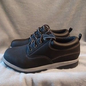 George Mens Black Non Marking Memory Foam Ankle Boots Shoes Size 7 Hiking
